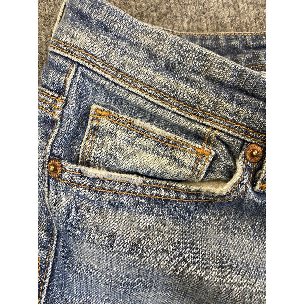 7 For All Mankind A Pocket Women's Bootcut Jeans Light Wash Blue Stretch SZ 27 - Picture 4 of 11